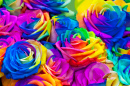 Bouquet of Rainbow Roses