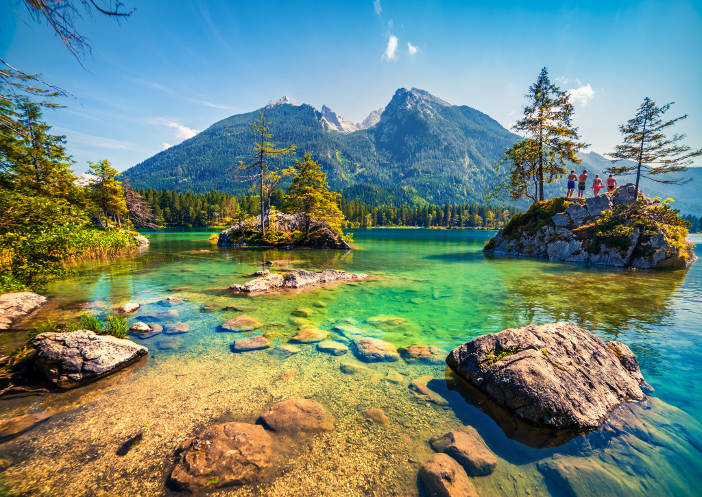 Hintersee Lake, Austria jigsaw puzzle in Great Sightings puzzles on TheJigsawPuzzles.com