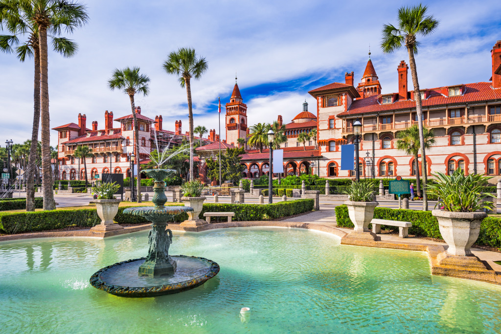 Town Square, St. Augustine, Florida jigsaw puzzle in Waterfalls puzzles on TheJigsawPuzzles.com