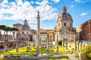The Trajan's Forum in Rome, Italy