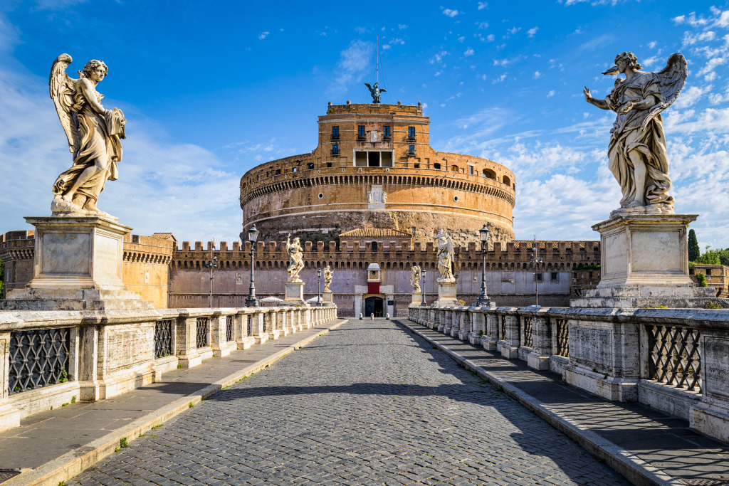 Saint Angel Castle in Rome, Italy jigsaw puzzle in Châteaux puzzles on TheJigsawPuzzles.com