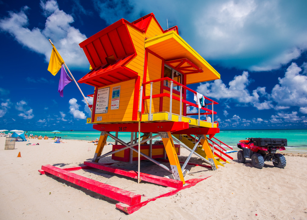 Miami Beach, Florida jigsaw puzzle in Puzzle des Tages puzzles on TheJigsawPuzzles.com