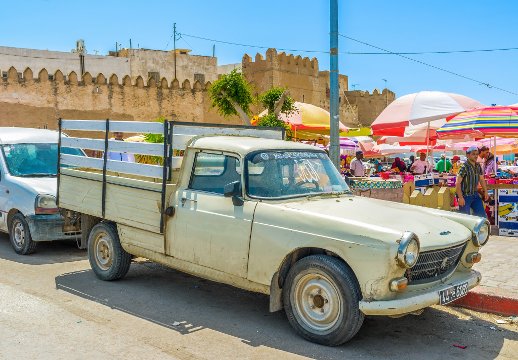 Alter Pick-up in Sfax, Tunesien jigsaw puzzle in Autos & Motorräder puzzles on TheJigsawPuzzles.com