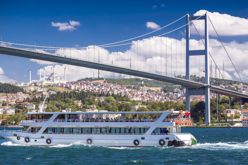 Bosphorus, Istanbul, Turkey jigsaw puzzle in Bridges puzzles on TheJigsawPuzzles.com