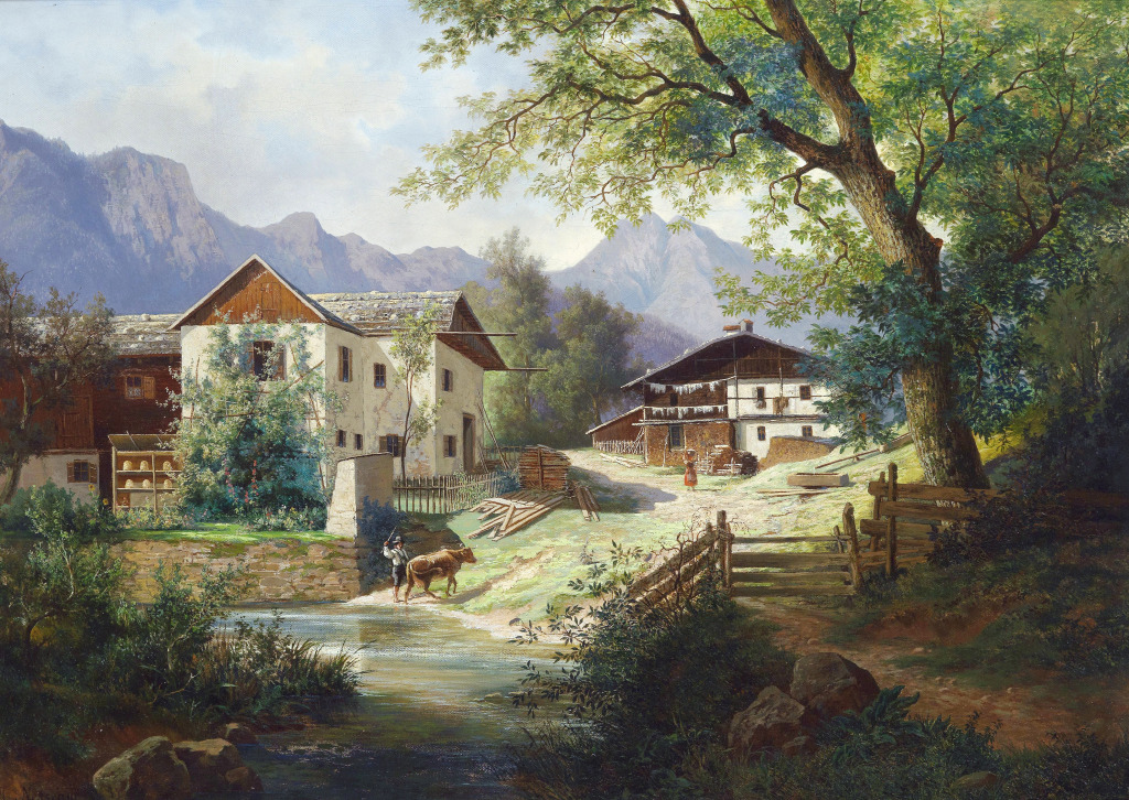 Rural Landscape jigsaw puzzle in Piece of Art puzzles on TheJigsawPuzzles.com