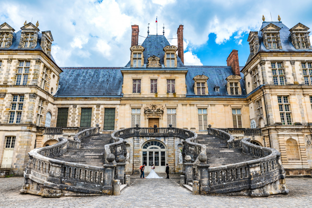 Palácio de Fontainebleau, França jigsaw puzzle in Castelos puzzles on TheJigsawPuzzles.com