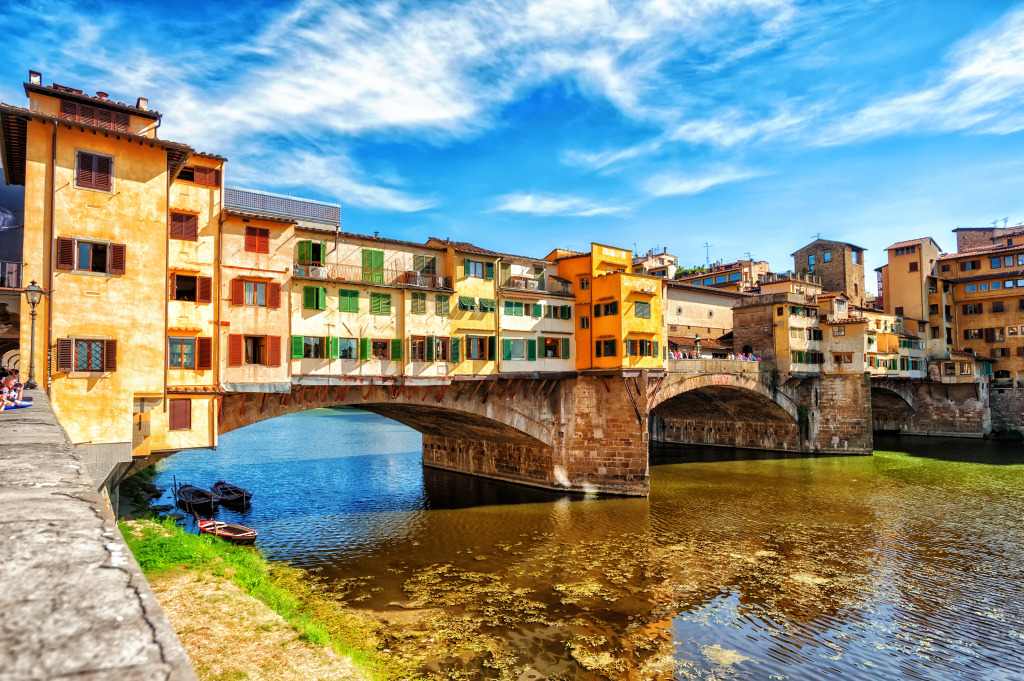 Ponte Vecchio, Florence, Italie jigsaw puzzle in Ponts puzzles on TheJigsawPuzzles.com