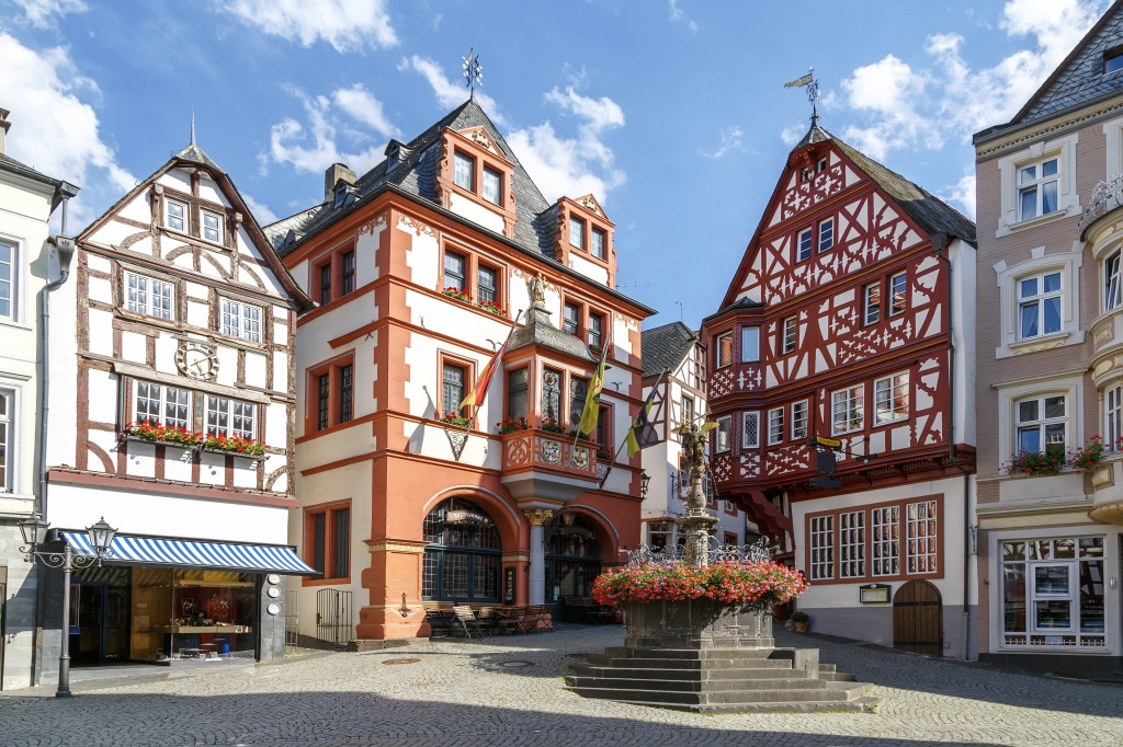 Bernkastel-Kues, Allemagne jigsaw puzzle in Puzzle du jour puzzles on TheJigsawPuzzles.com