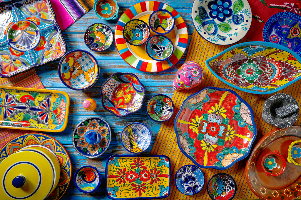 Mexican Pottery jigsaw puzzle in Puzzle of the Day puzzles on TheJigsawPuzzles.com
