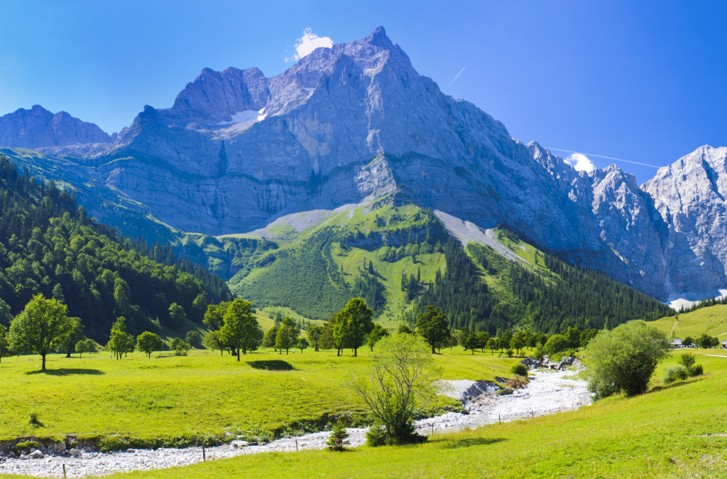 Karwendel Mountains in Bavaria, Germany jigsaw puzzle in Great Sightings puzzles on TheJigsawPuzzles.com