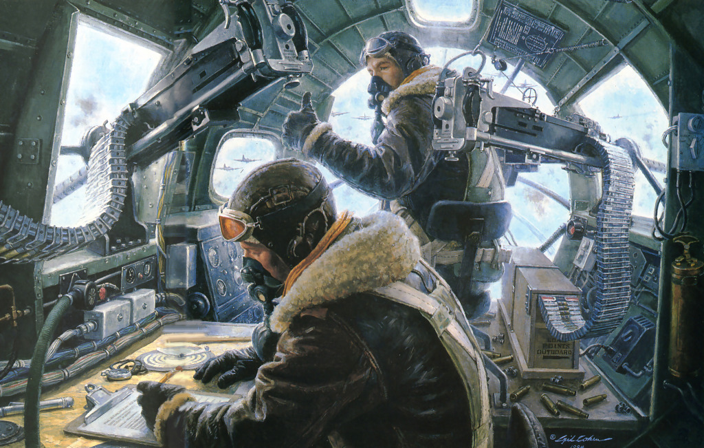 Eight Air Force, Regensburg Mission, 1943 jigsaw puzzle in Aviation puzzles on TheJigsawPuzzles.com