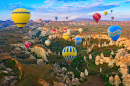 Hot Air Balloons over Cappadocia, Turkey