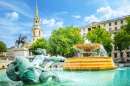 Trafalgar Square Fountains, London