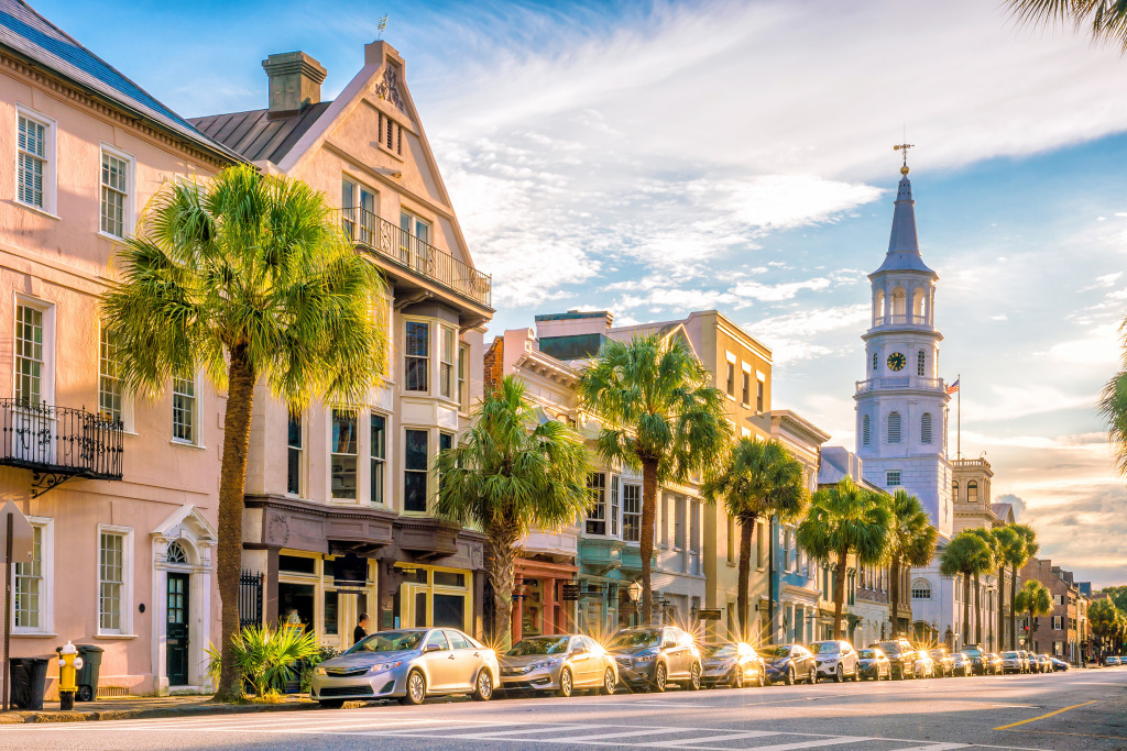 Downtown Area of Charleston SC jigsaw puzzle in Street View puzzles on TheJigsawPuzzles.com