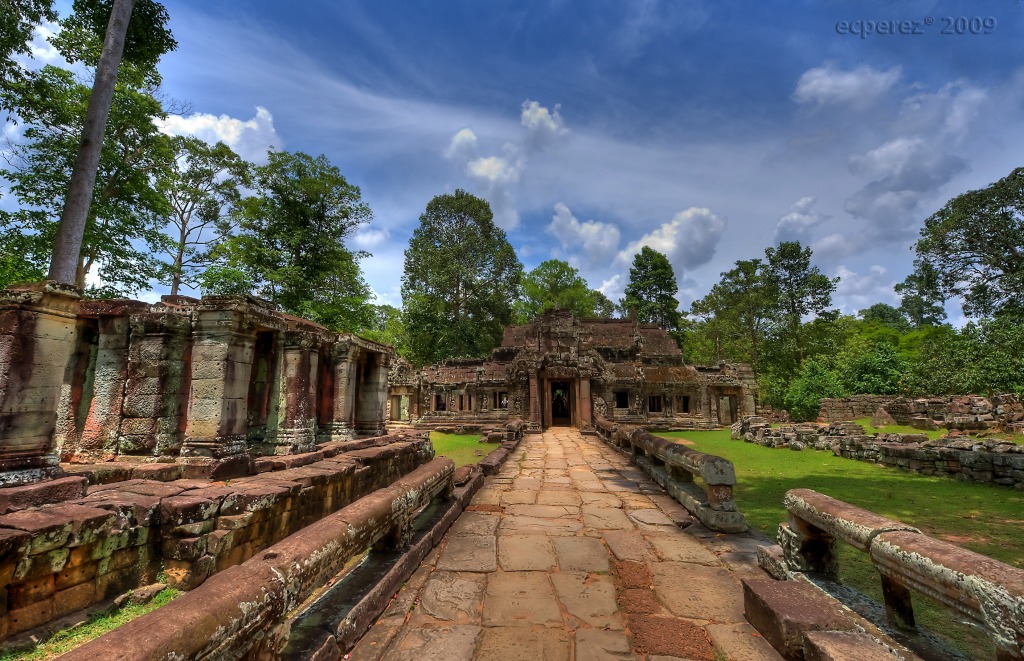 Temple de Banteay Kdei, Cambodge jigsaw puzzle in Magnifiques vues puzzles on TheJigsawPuzzles.com