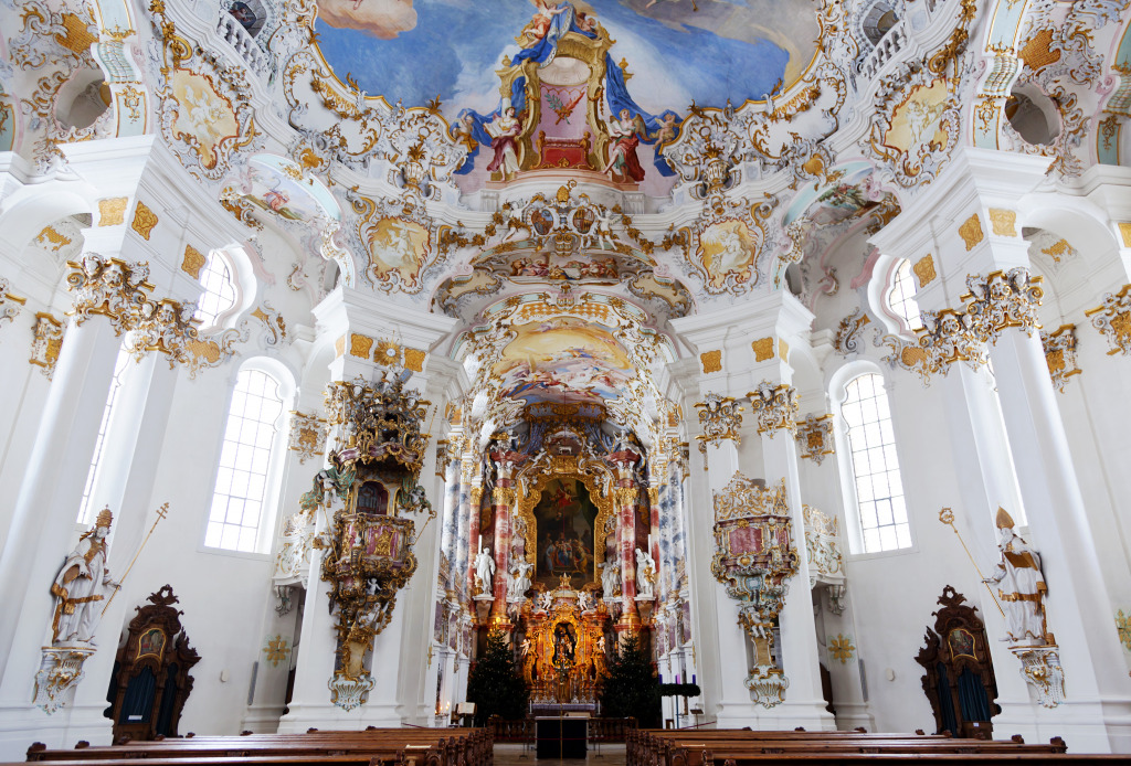 Wieskirche in Wies, Deutschland jigsaw puzzle in Puzzle des Tages puzzles on TheJigsawPuzzles.com