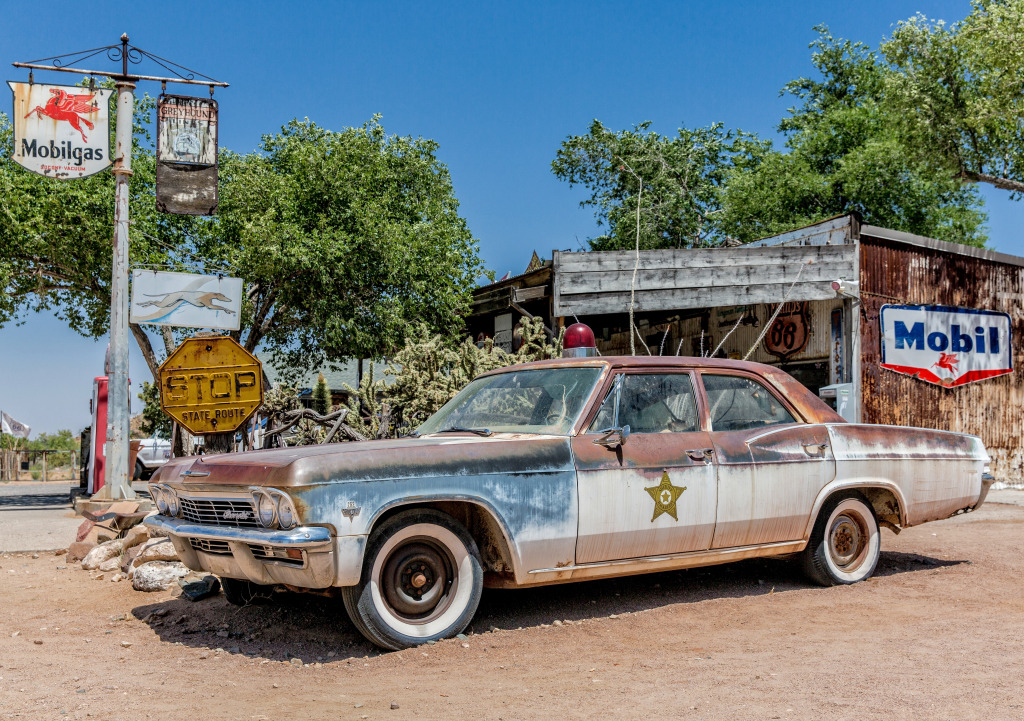 Hackberry General Store, Route 66, Arizona jigsaw puzzle in Voitures et Motos puzzles on TheJigsawPuzzles.com