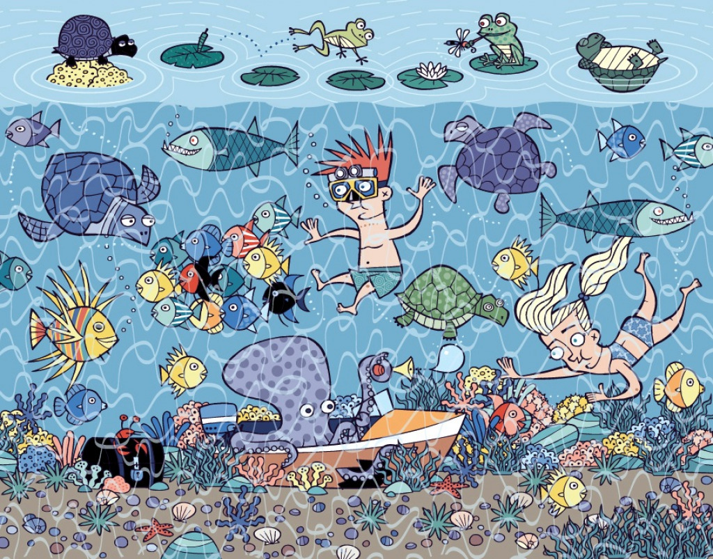 Fun in the Water jigsaw puzzle in terry colon puzzles on TheJigsawPuzzles.com