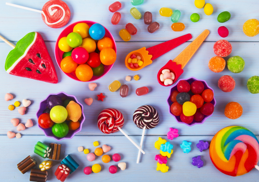 Colorful Lollipops, and Candies jigsaw puzzle in Puzzle of the Day puzzles on TheJigsawPuzzles.com