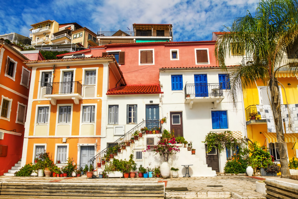Town of Parga, Greece jigsaw puzzle in Street View puzzles on TheJigsawPuzzles.com
