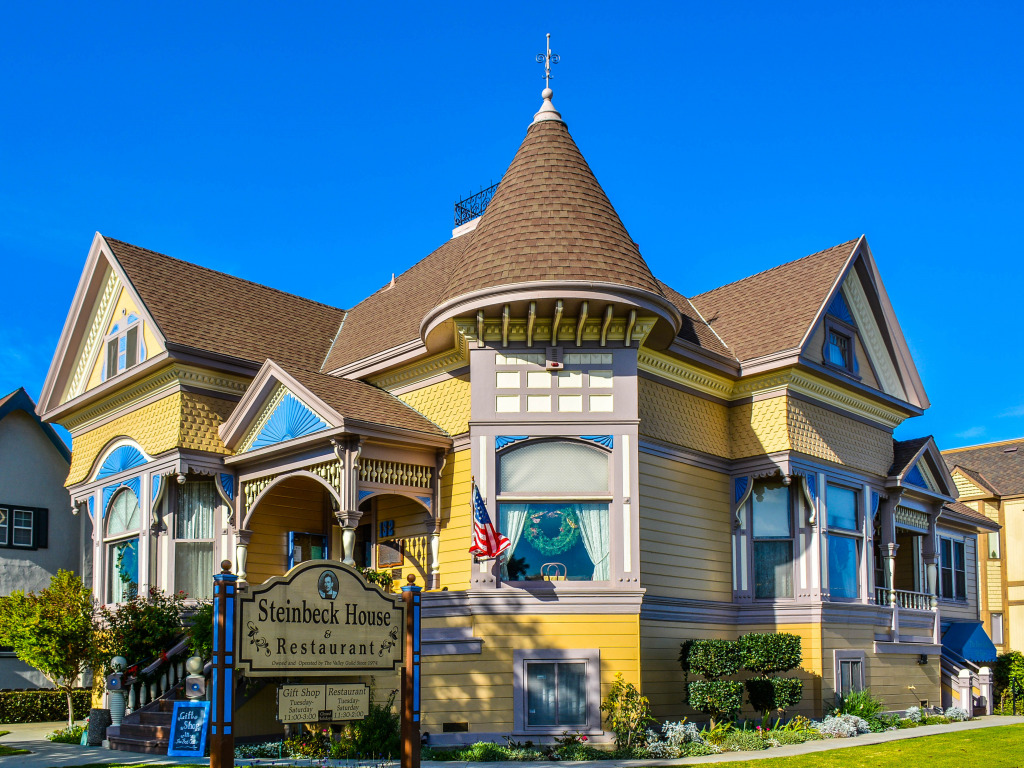 John Steinbeck Home, Salinas CA jigsaw puzzle in Street View puzzles on TheJigsawPuzzles.com