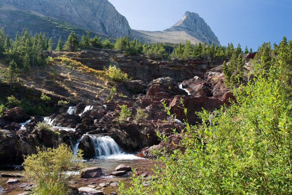 Redrock Falls jigsaw puzzle in Great Sightings puzzles on TheJigsawPuzzles.com