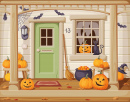 Porch With Pumpkins