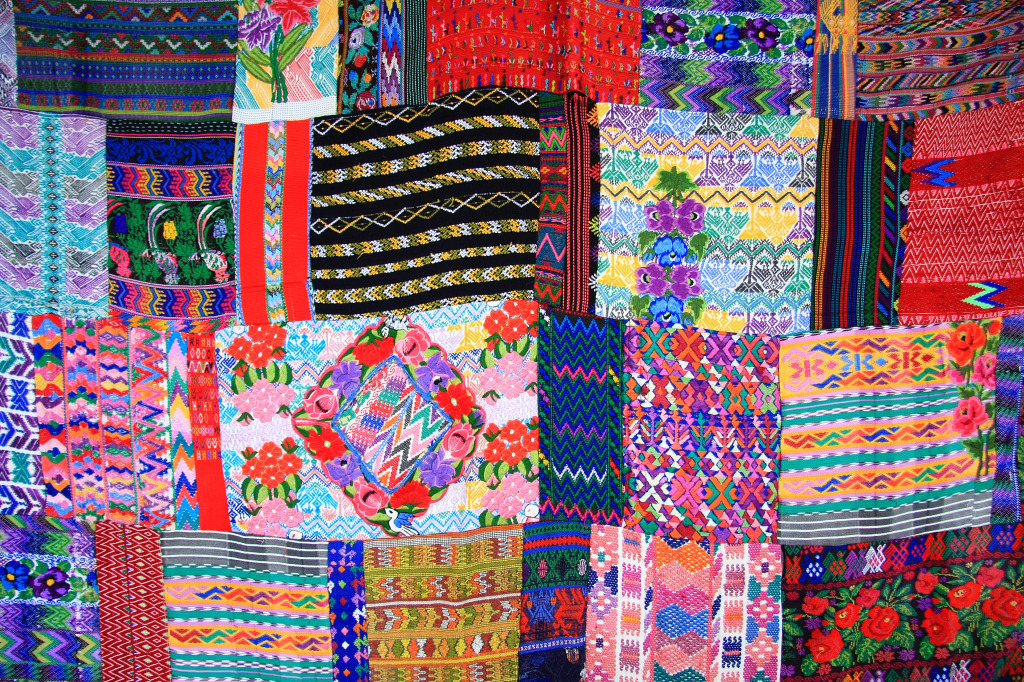 Colorful Mexican Blanket jigsaw puzzle in Handmade puzzles on TheJigsawPuzzles.com