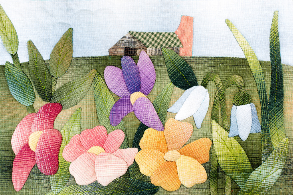 Quilt floral jigsaw puzzle in Bricolage puzzles on TheJigsawPuzzles.com