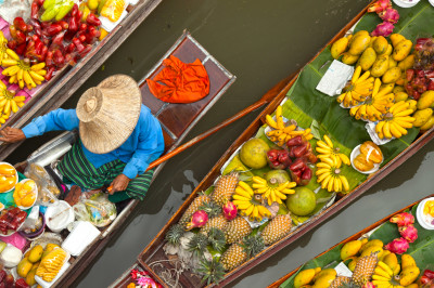 Floating Market in Thailand jigsaw puzzle in Fruits & Veggies puzzles ...