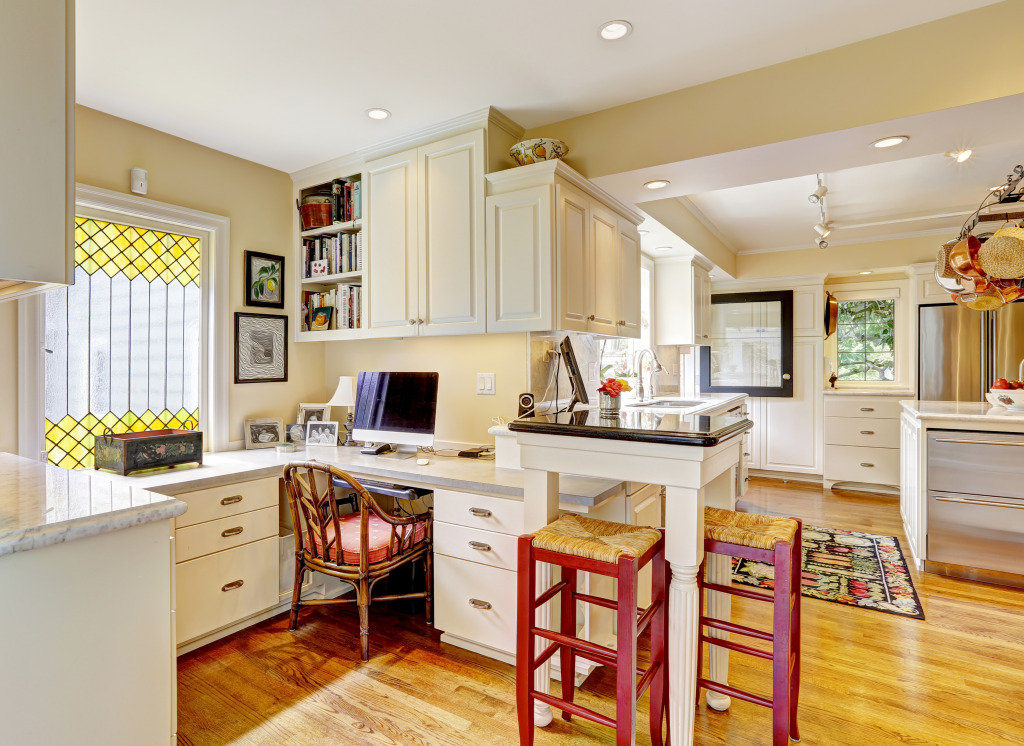 Kitchen and Office Area jigsaw puzzle in Food & Bakery puzzles on TheJigsawPuzzles.com
