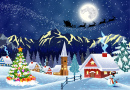 Snowy-Christmas-Landscape Χριστουγεννιάτικο Υλικό για όλους - Ιδέες για κάθε τάξη