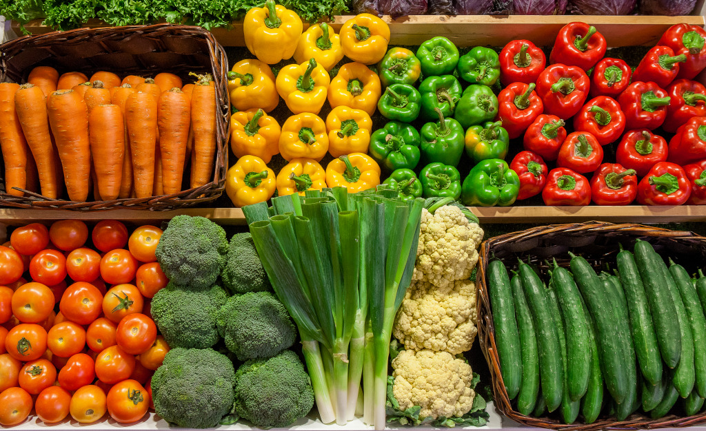 Légumes au marché jigsaw puzzle in Fruits & Légumes puzzles on TheJigsawPuzzles.com