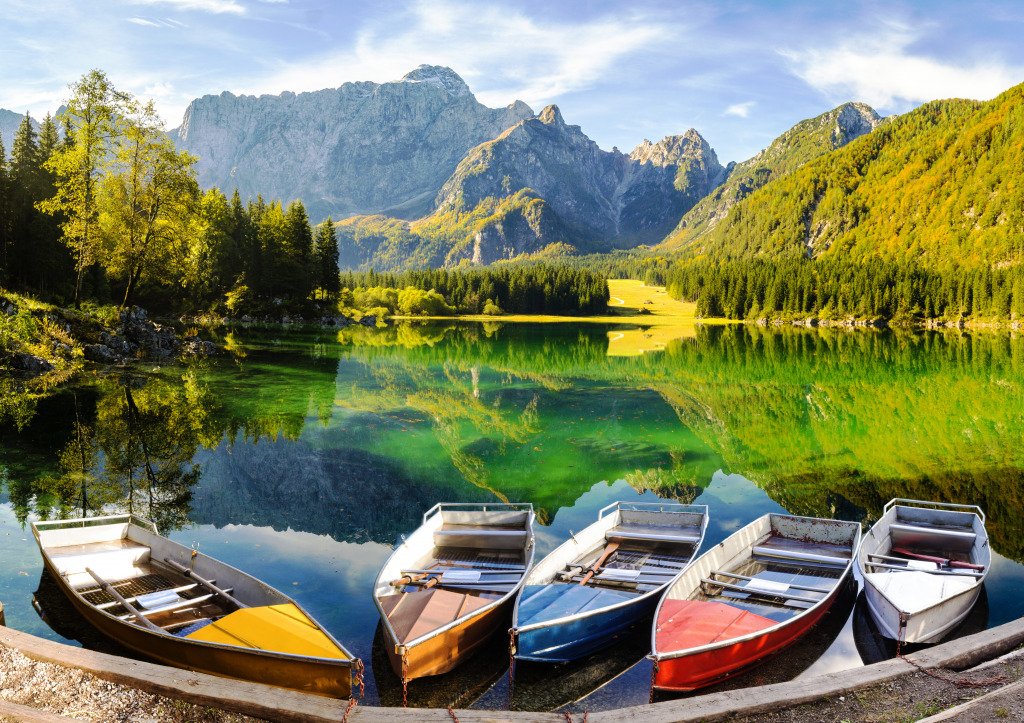 Bergsee in den italienischen Alpen jigsaw puzzle in Puzzle des Tages puzzles on TheJigsawPuzzles.com