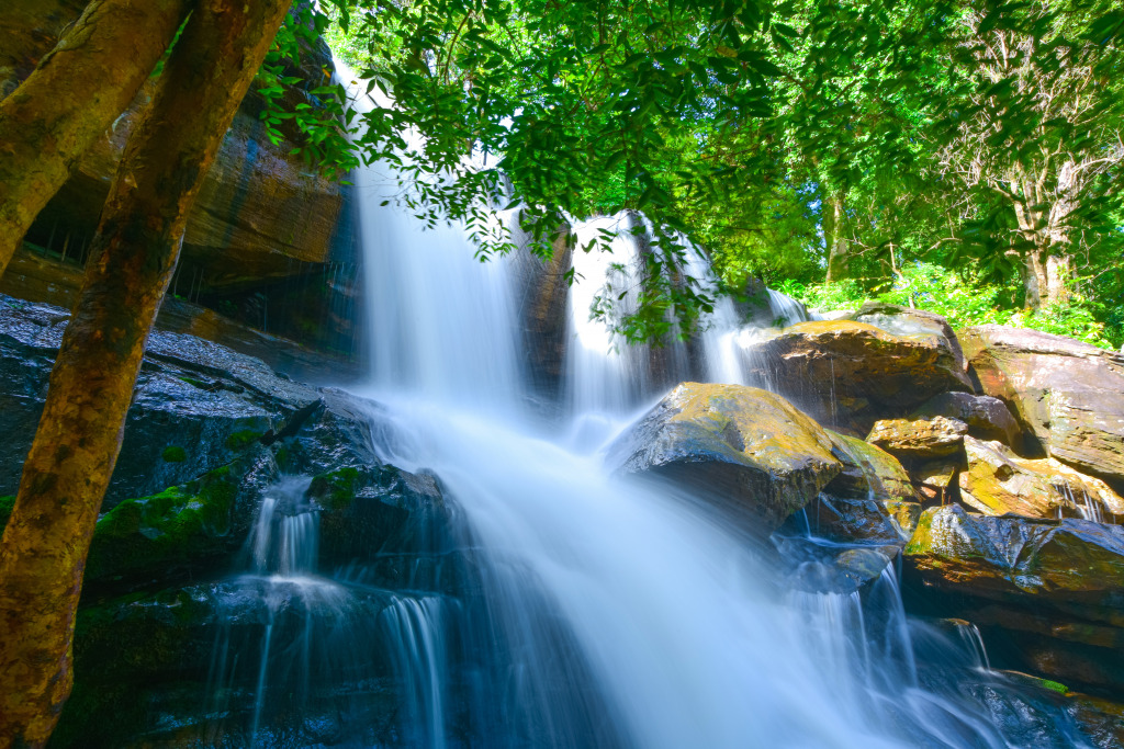 Waterfall in Thailand jigsaw puzzle in Waterfalls puzzles on TheJigsawPuzzles.com
