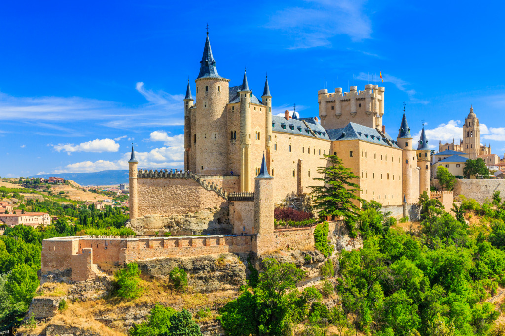 Alcazar of Segovia, Spain jigsaw puzzle in Castles puzzles on TheJigsawPuzzles.com