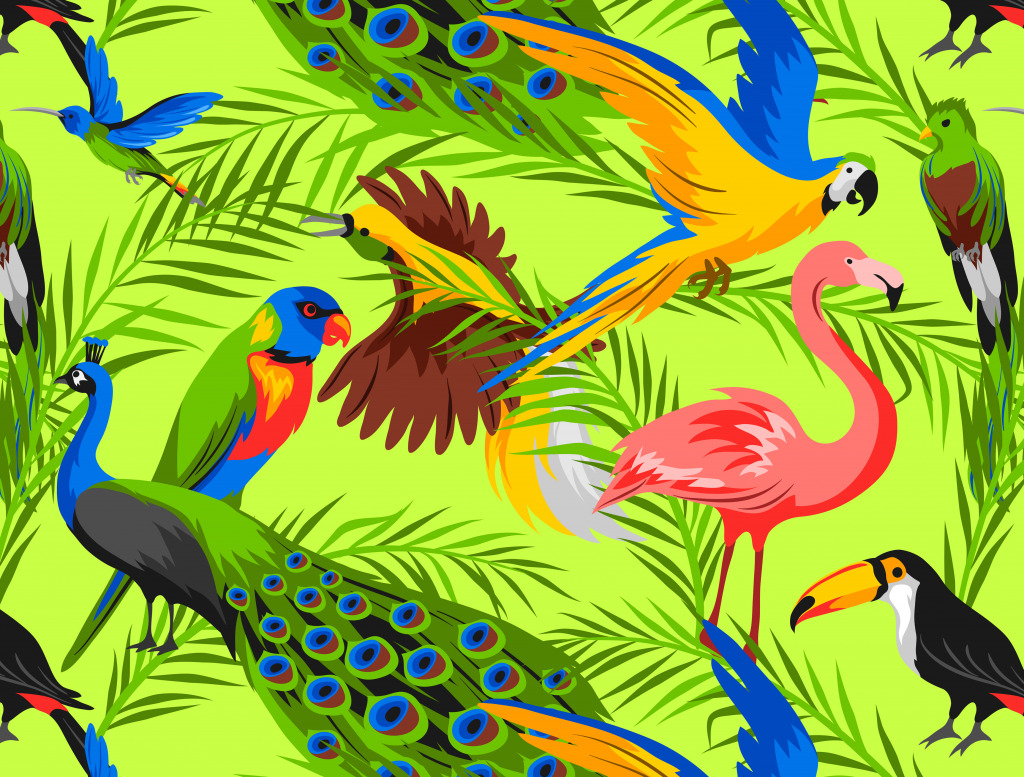 Aves Tropicais jigsaw puzzle in Animais puzzles on TheJigsawPuzzles.com