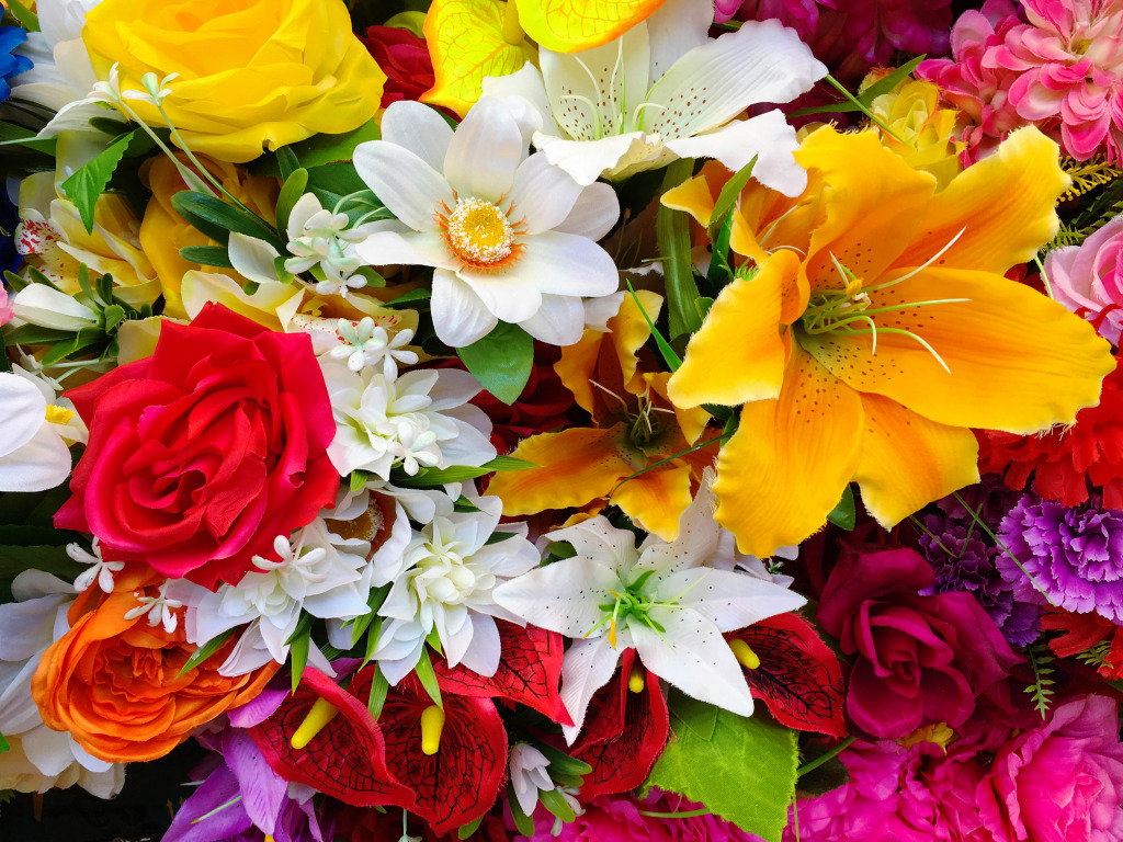 Bright Bouquet jigsaw puzzle in Flowers puzzles on TheJigsawPuzzles.com