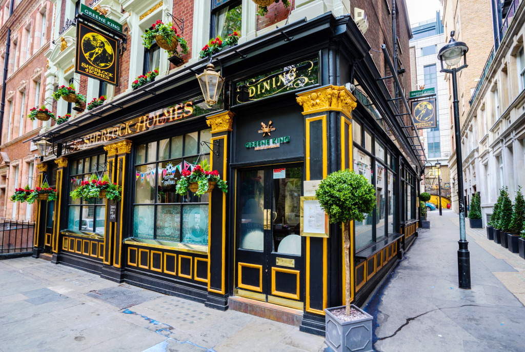 The Sherlock Holmes Pub, London, UK jigsaw puzzle in Street View puzzles on TheJigsawPuzzles.com