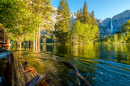 Merced River and Yosemite Falls