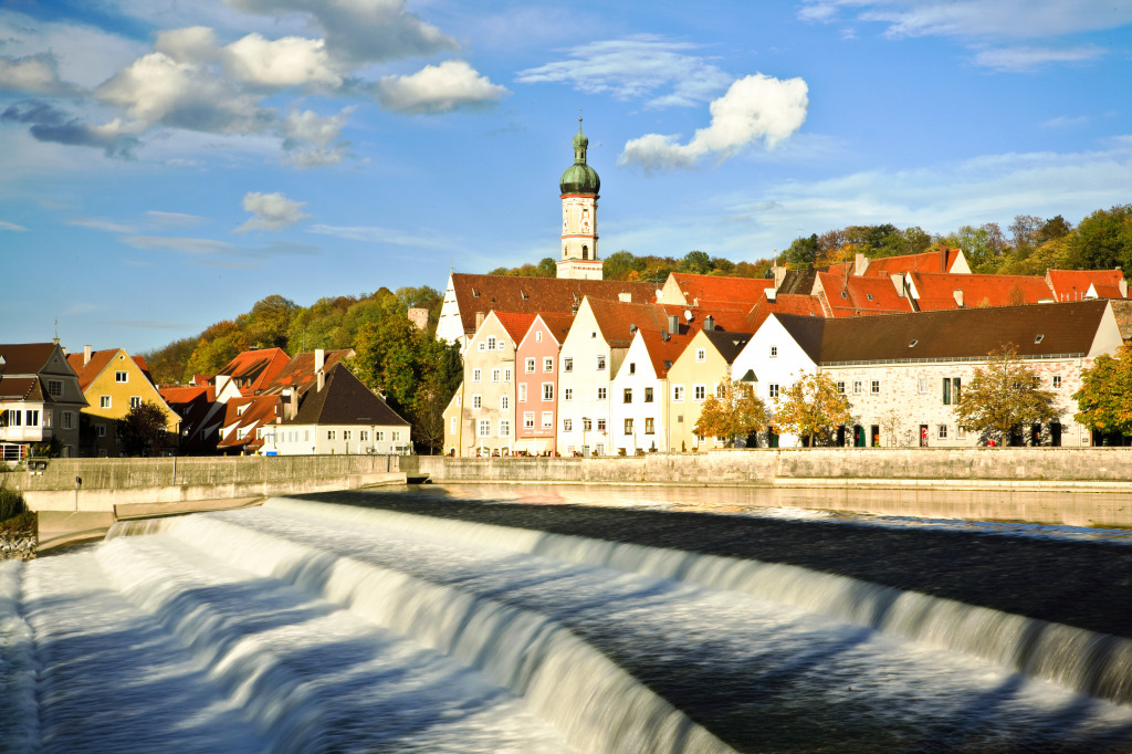 Landsberg am Lech, Germany jigsaw puzzle in Waterfalls puzzles on TheJigsawPuzzles.com