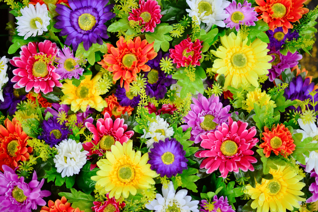 Colorful Flowers jigsaw puzzle in Flowers puzzles on TheJigsawPuzzles.com