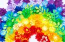 Paper Flower Rainbow