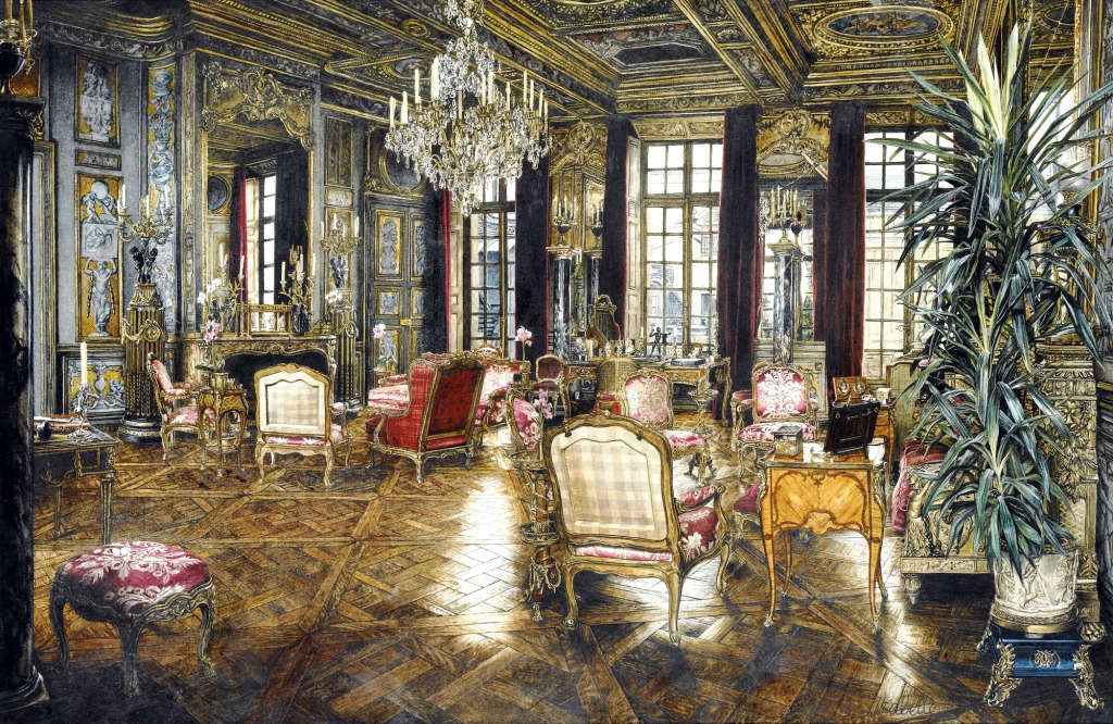 View of the Hotel Lambert Grand Salon, Paris jigsaw puzzle in Piece of Art puzzles on TheJigsawPuzzles.com