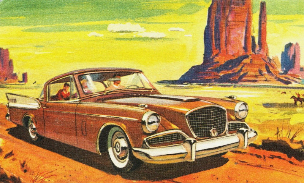 1956 Studebaker Golden Hawk jigsaw puzzle in Chris Ferne puzzles on TheJigsawPuzzles.com