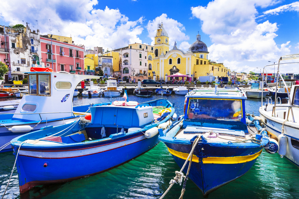 Procida Island in Campania, Italy jigsaw puzzle in Great Sightings puzzles on TheJigsawPuzzles.com