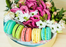 Flowers and Macarons