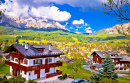 Alpine town of Cortina d' Ampezzo, Italy