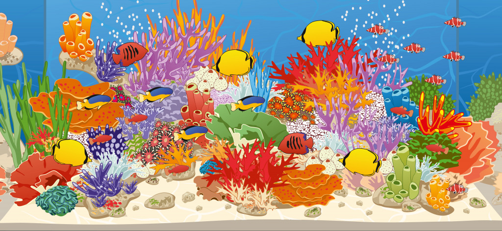 Aquarium mit Fischen und Korallen jigsaw puzzle in Unter dem Meer puzzles on TheJigsawPuzzles.com