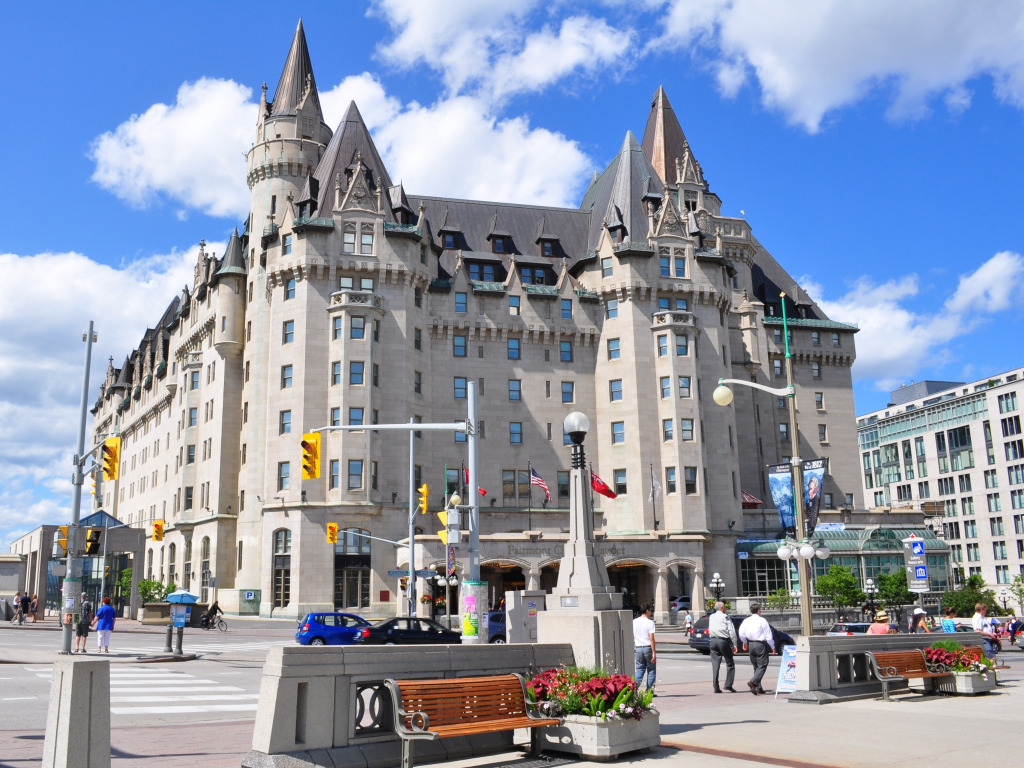 Fairmont Chateau Laurier Hotel, Ottawa, Canada jigsaw puzzle in Castles puzzles on TheJigsawPuzzles.com